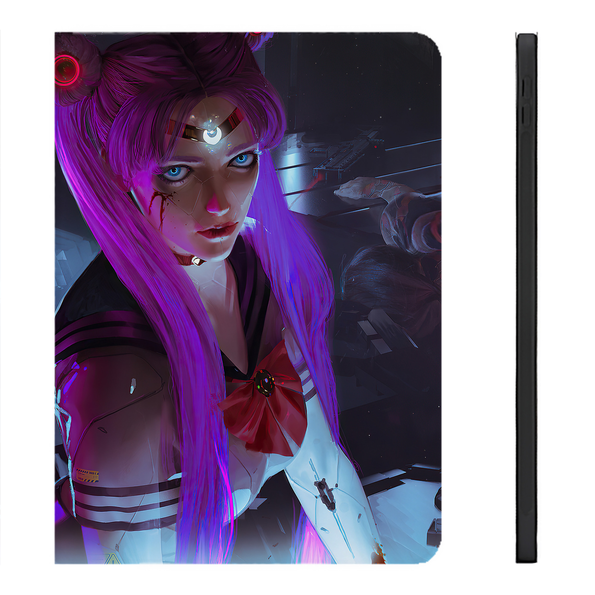 （画像用） 美少女戦士セーラームーン Sailor Moon IPadケース ペンホルダー付き ブックスタイルデザイン